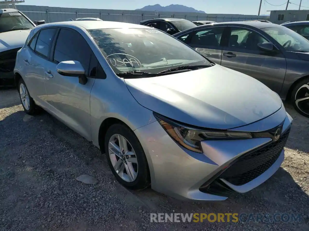 1 Photograph of a damaged car JTNK4RBE3K3064203 TOYOTA COROLLA 2019