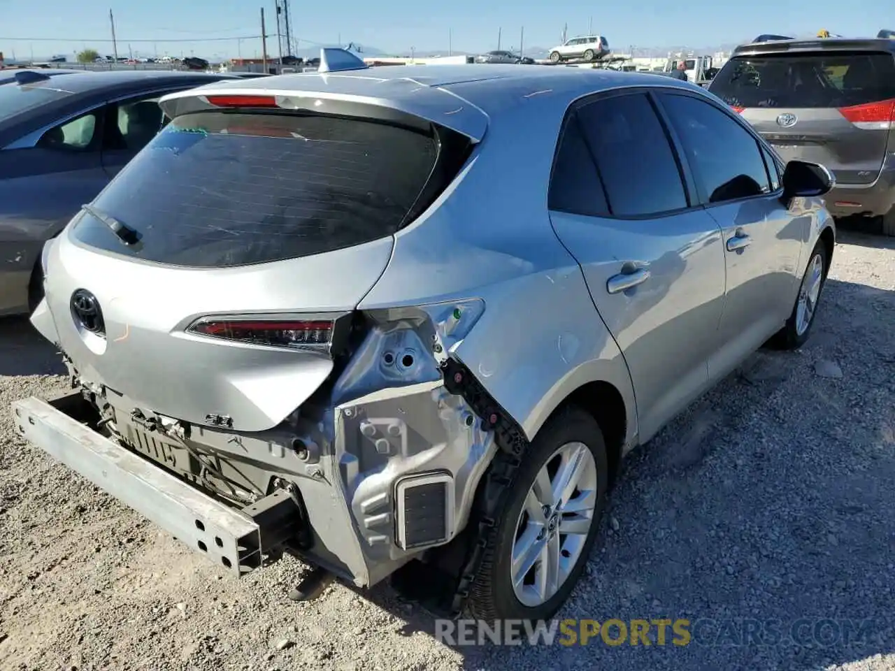 4 Photograph of a damaged car JTNK4RBE3K3064203 TOYOTA COROLLA 2019