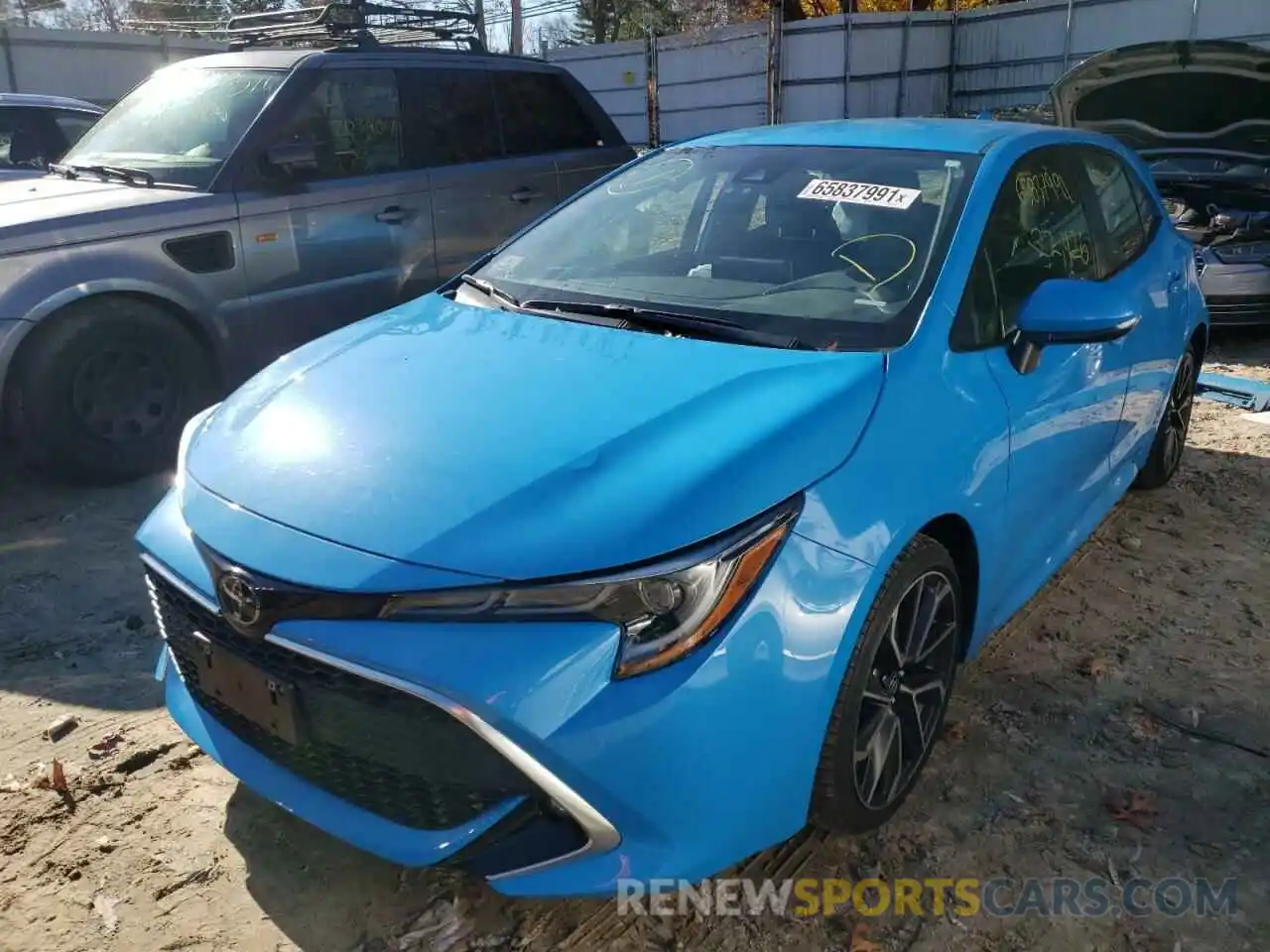 2 Photograph of a damaged car JTNK4RBE3K3065156 TOYOTA COROLLA 2019