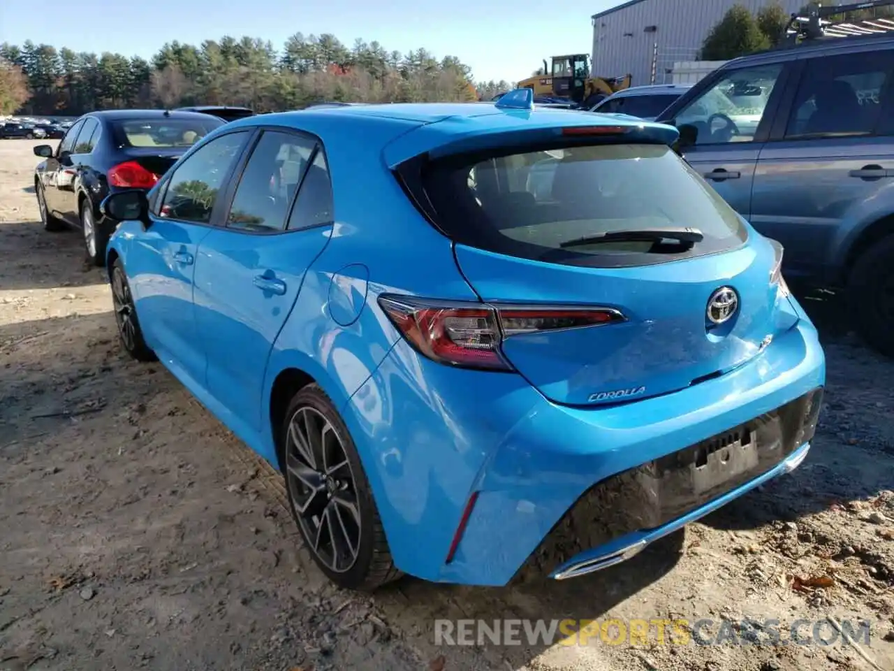 3 Photograph of a damaged car JTNK4RBE3K3065156 TOYOTA COROLLA 2019