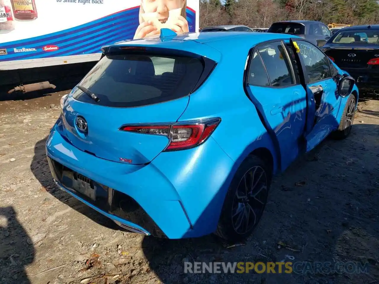 4 Photograph of a damaged car JTNK4RBE3K3065156 TOYOTA COROLLA 2019