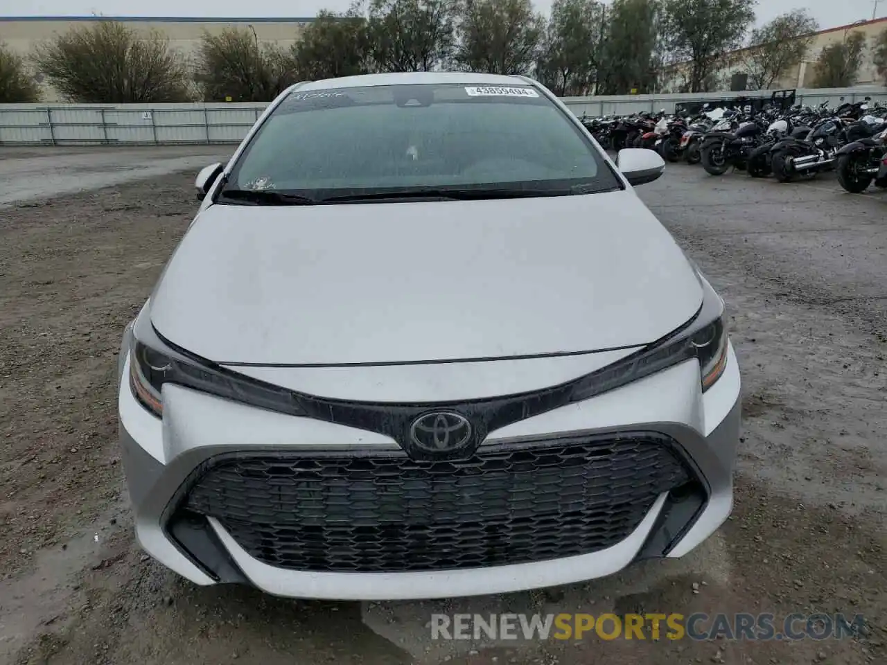 5 Photograph of a damaged car JTNK4RBE3K3066579 TOYOTA COROLLA 2019