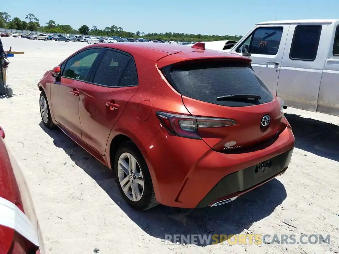 3 Photograph of a damaged car JTNK4RBE3K3067392 TOYOTA COROLLA 2019