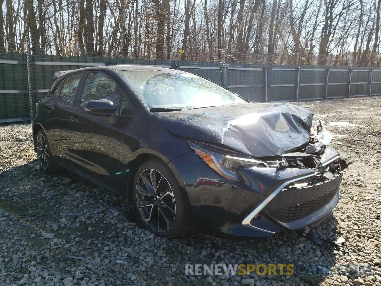 1 Photograph of a damaged car JTNK4RBE3K3069689 TOYOTA COROLLA 2019