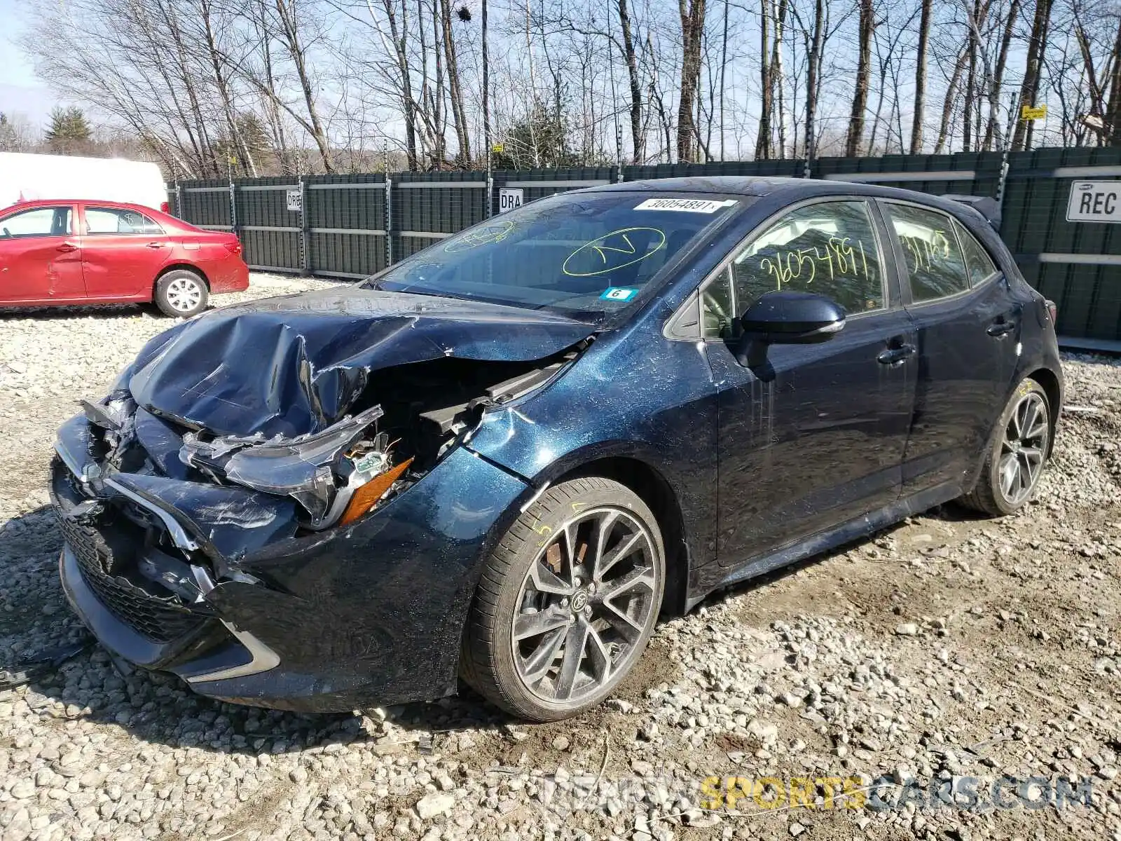 2 Photograph of a damaged car JTNK4RBE3K3069689 TOYOTA COROLLA 2019