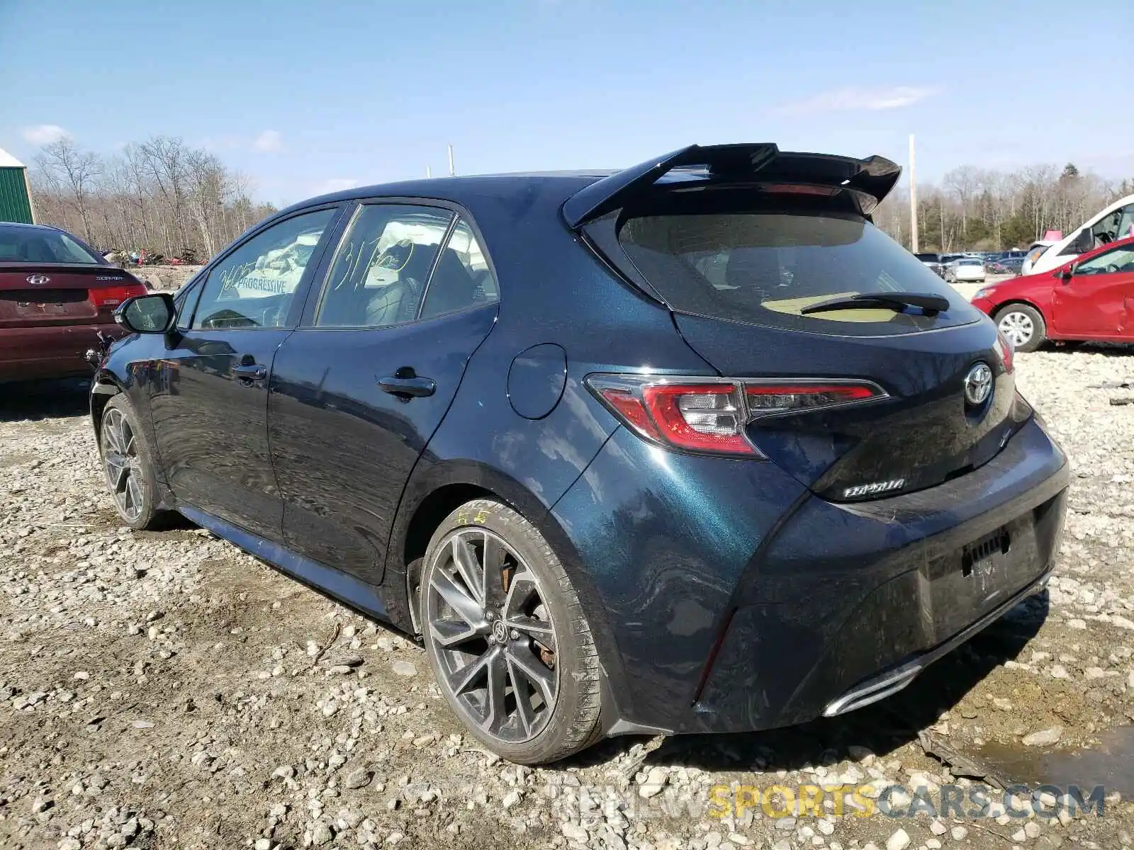 3 Photograph of a damaged car JTNK4RBE3K3069689 TOYOTA COROLLA 2019