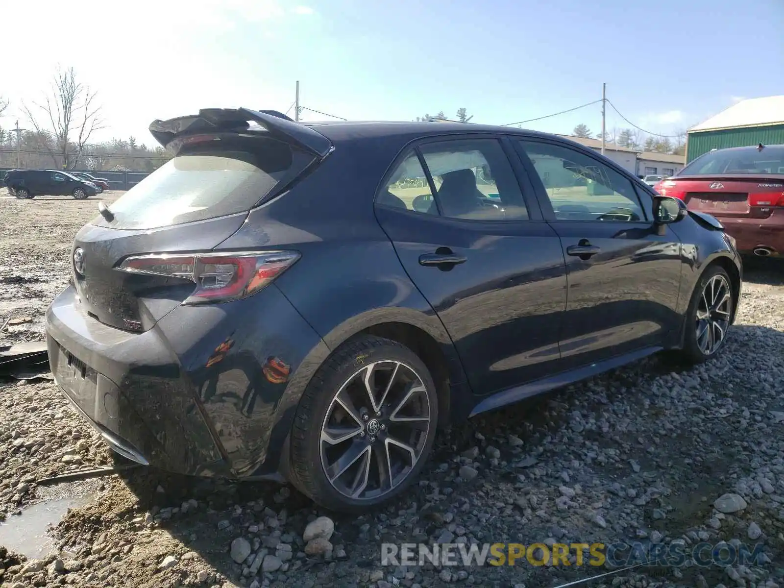 4 Photograph of a damaged car JTNK4RBE3K3069689 TOYOTA COROLLA 2019