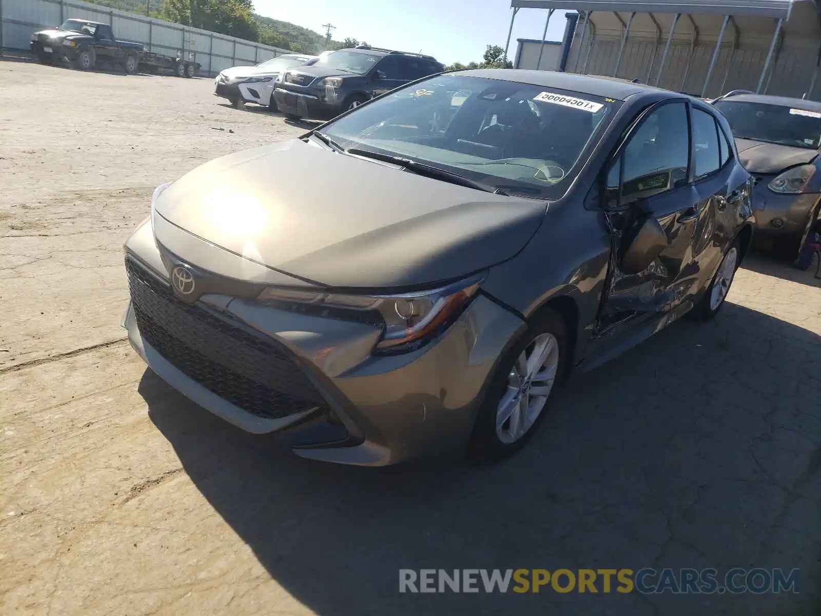 2 Photograph of a damaged car JTNK4RBE3K3069949 TOYOTA COROLLA 2019