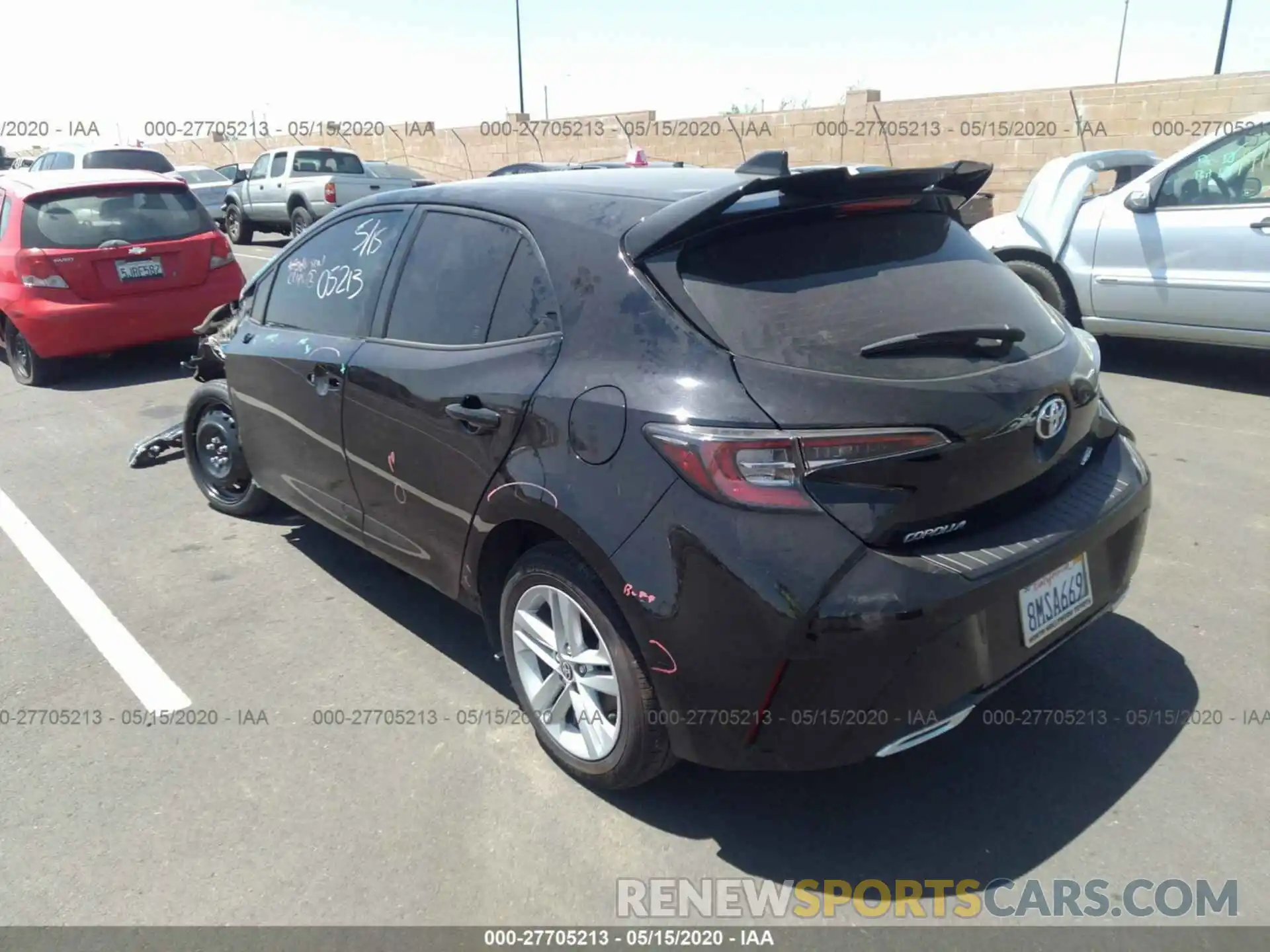 3 Photograph of a damaged car JTNK4RBE3K3070311 TOYOTA COROLLA 2019