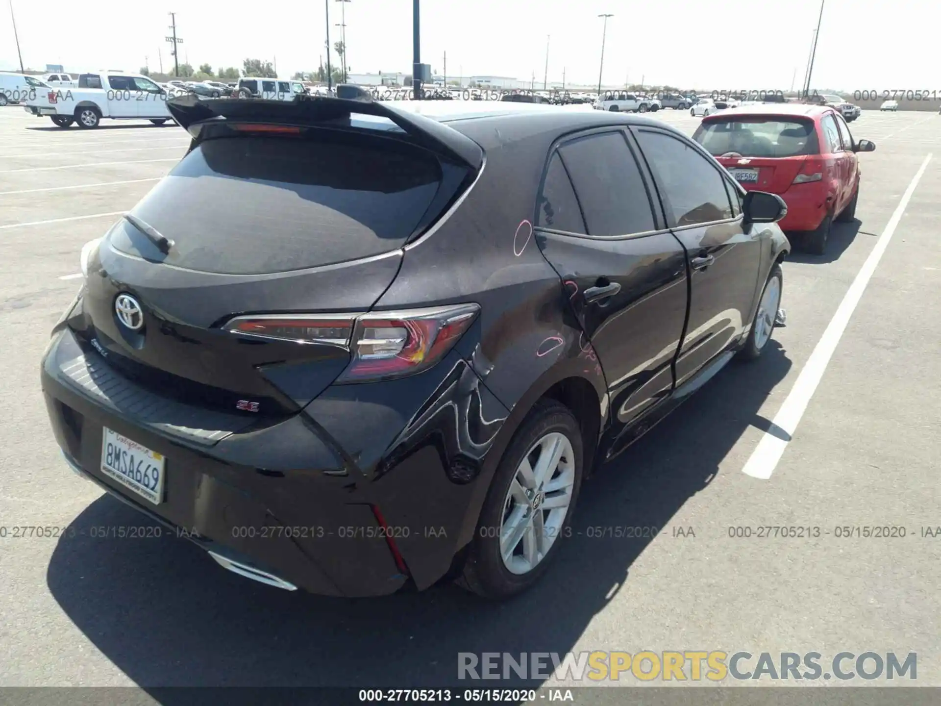 4 Photograph of a damaged car JTNK4RBE3K3070311 TOYOTA COROLLA 2019