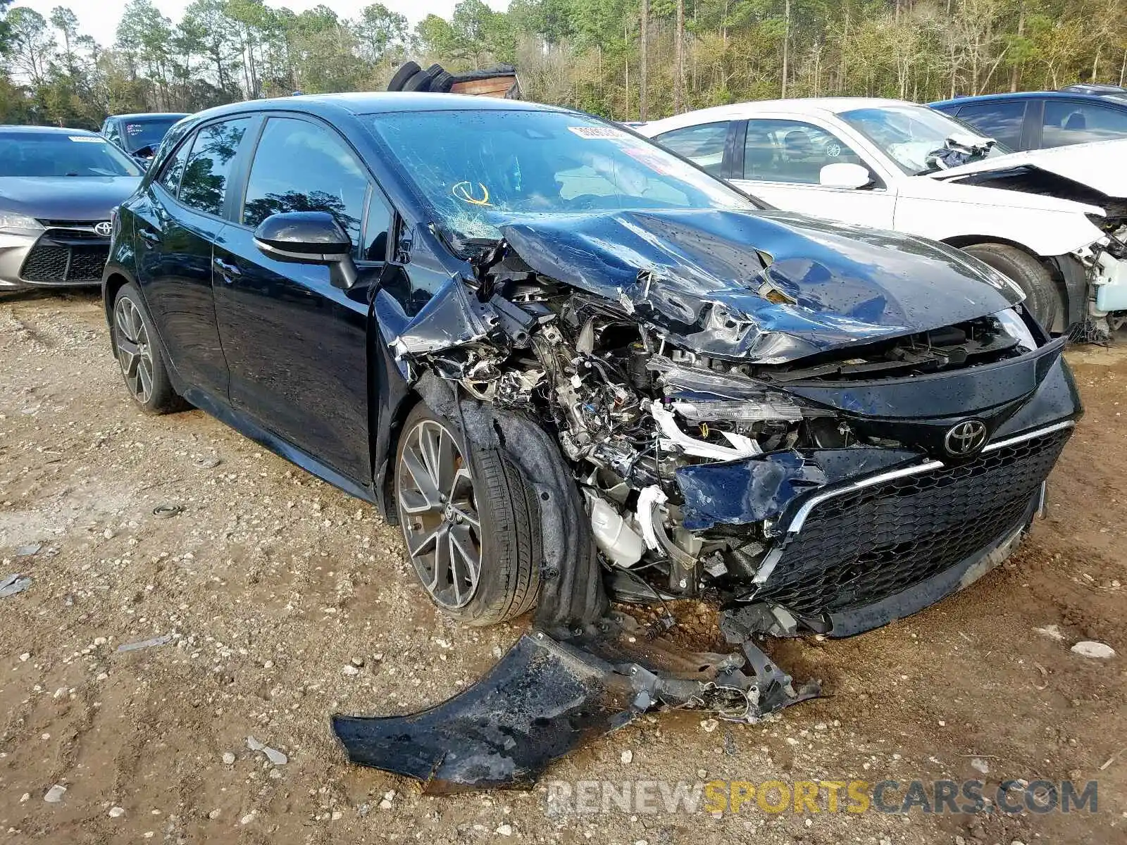 1 Photograph of a damaged car JTNK4RBE4K3002969 TOYOTA COROLLA 2019