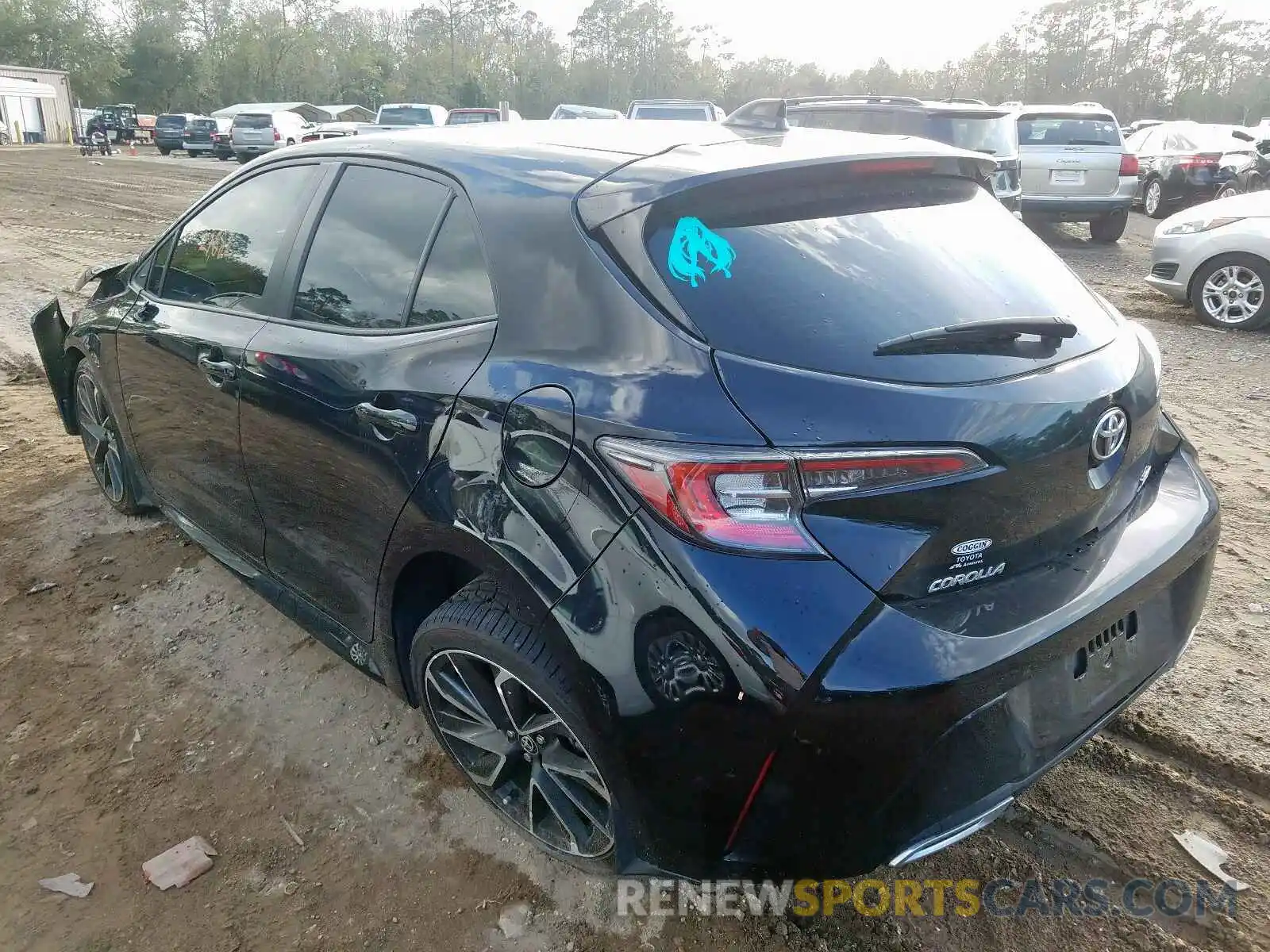 3 Photograph of a damaged car JTNK4RBE4K3002969 TOYOTA COROLLA 2019