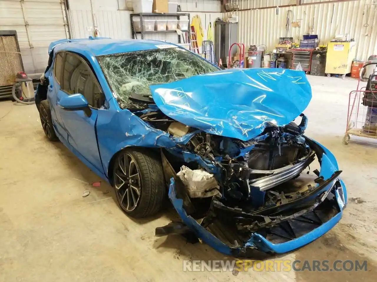 1 Photograph of a damaged car JTNK4RBE4K3003507 TOYOTA COROLLA 2019