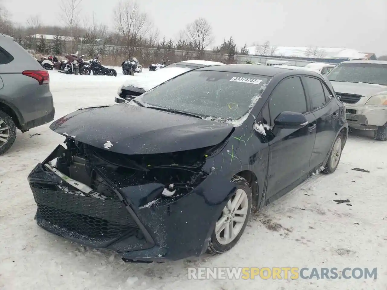 2 Photograph of a damaged car JTNK4RBE4K3004401 TOYOTA COROLLA 2019