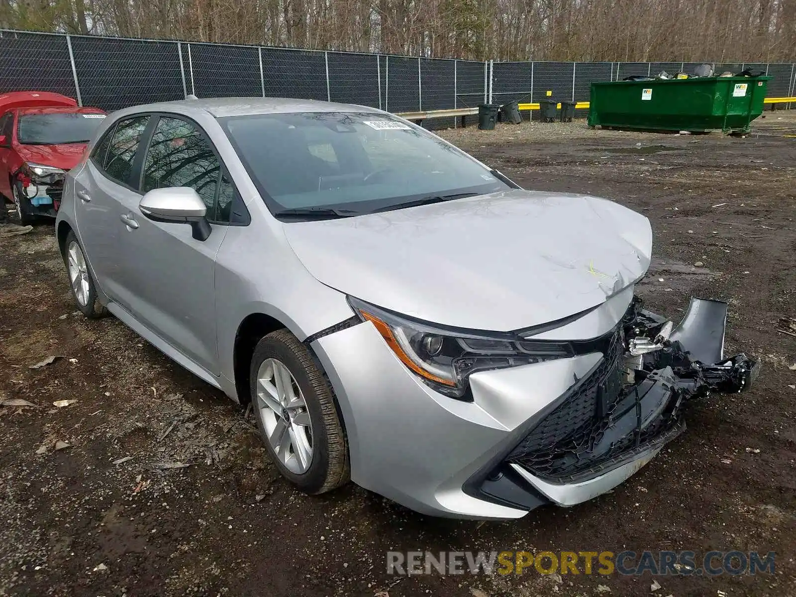 1 Photograph of a damaged car JTNK4RBE4K3005175 TOYOTA COROLLA 2019