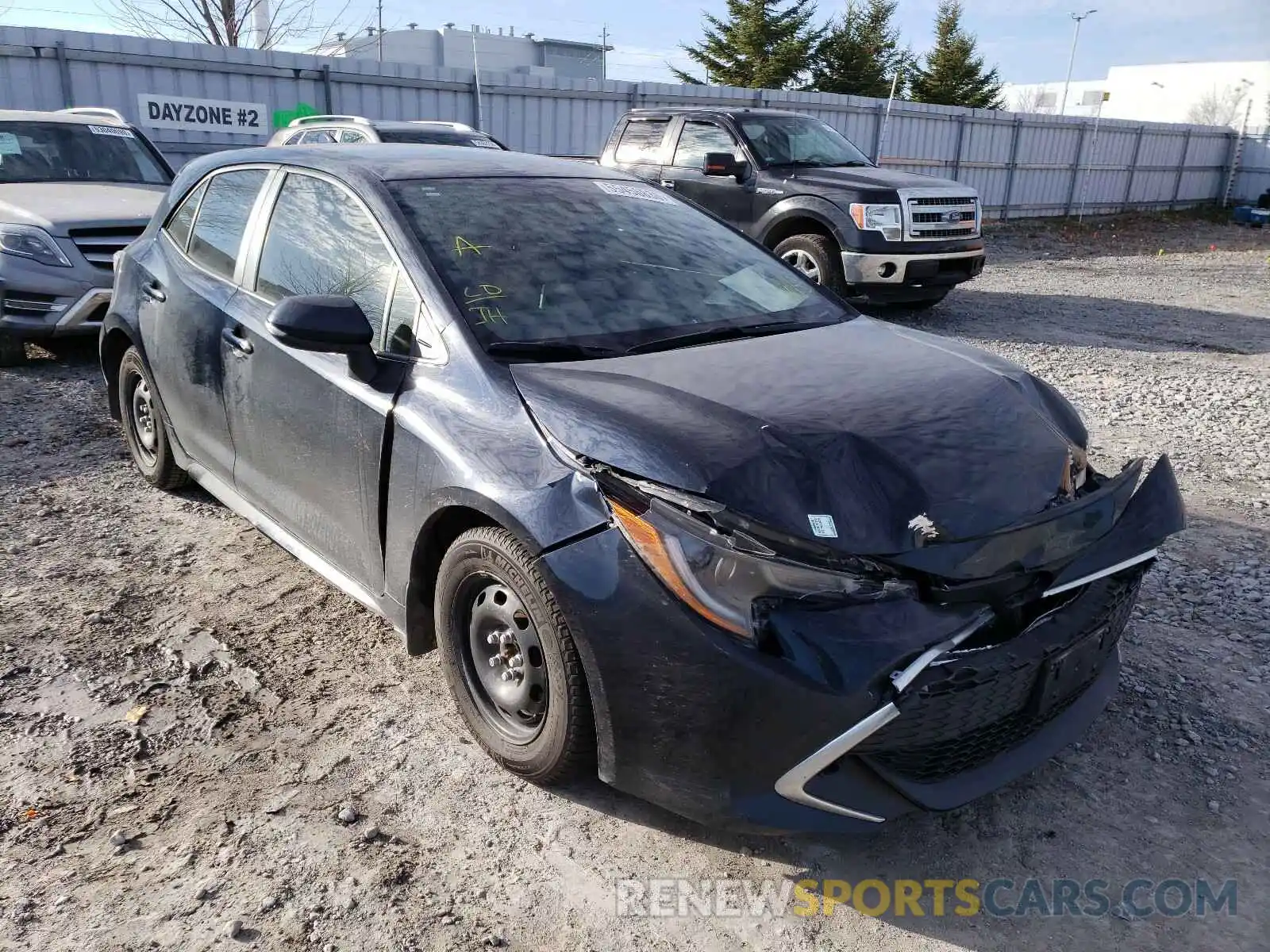 1 Photograph of a damaged car JTNK4RBE4K3005547 TOYOTA COROLLA 2019