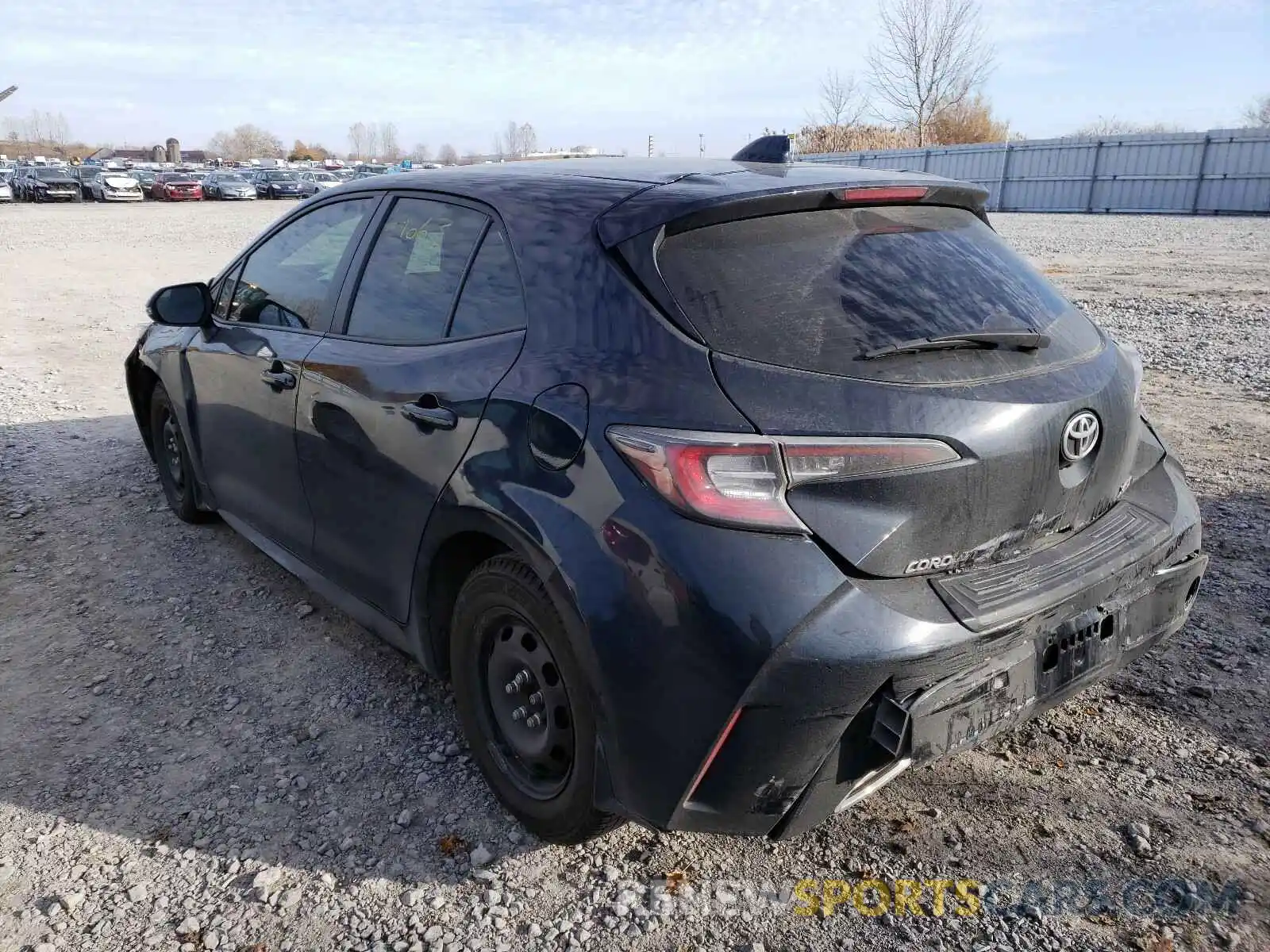 3 Photograph of a damaged car JTNK4RBE4K3005547 TOYOTA COROLLA 2019