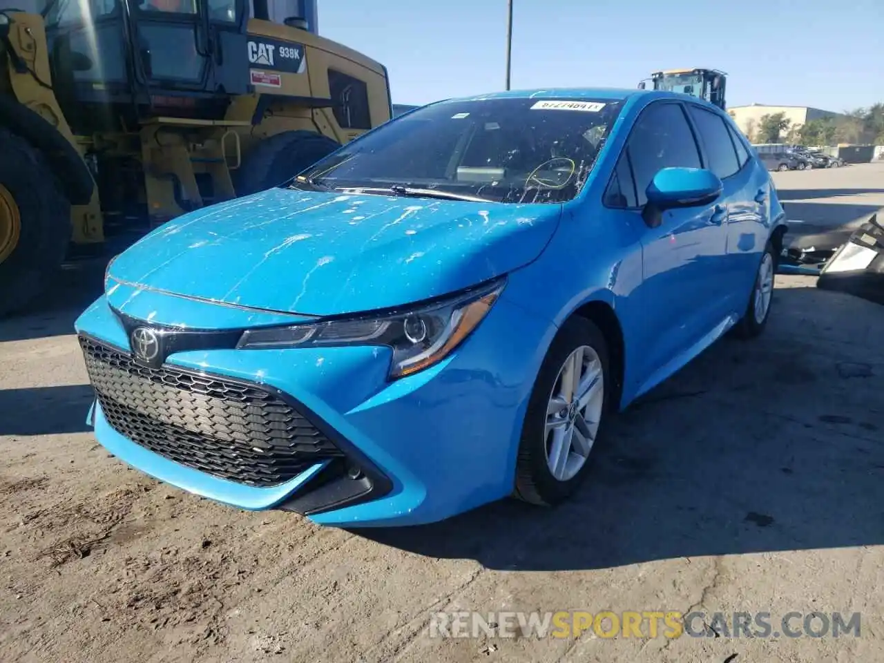 2 Photograph of a damaged car JTNK4RBE4K3006505 TOYOTA COROLLA 2019