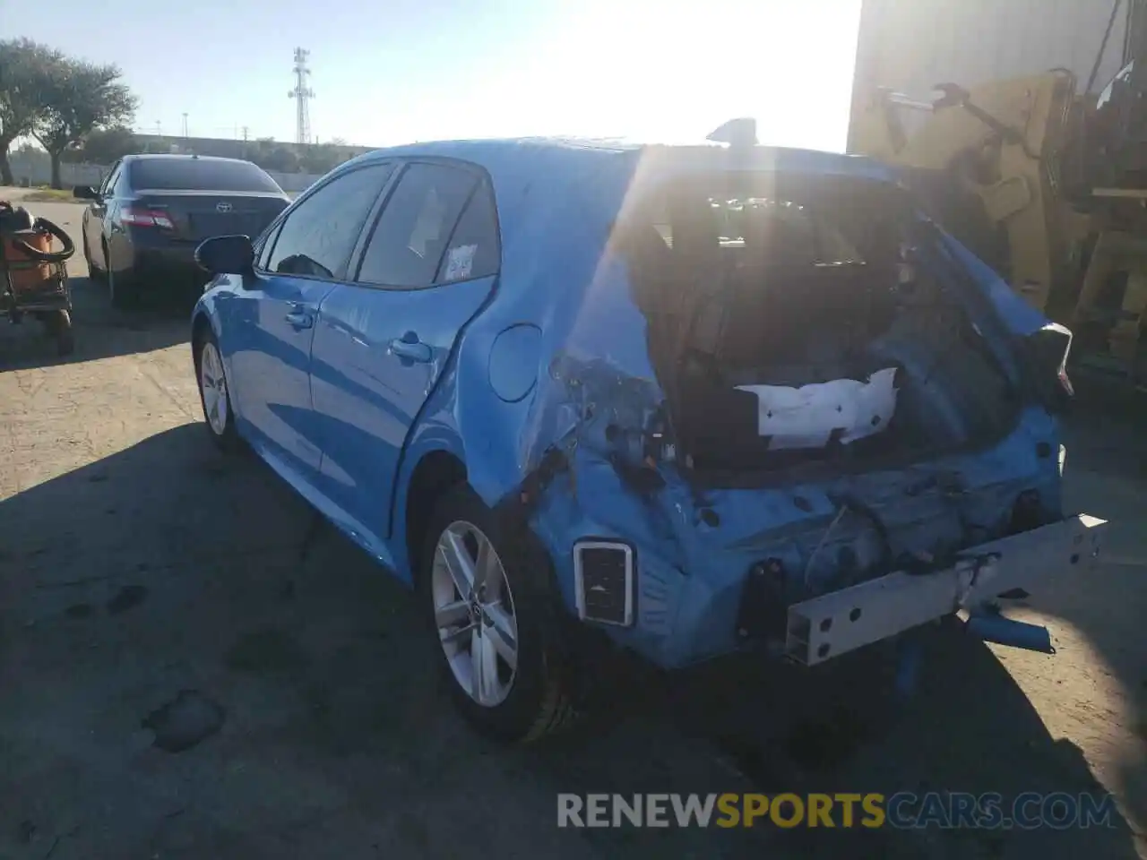 3 Photograph of a damaged car JTNK4RBE4K3006505 TOYOTA COROLLA 2019