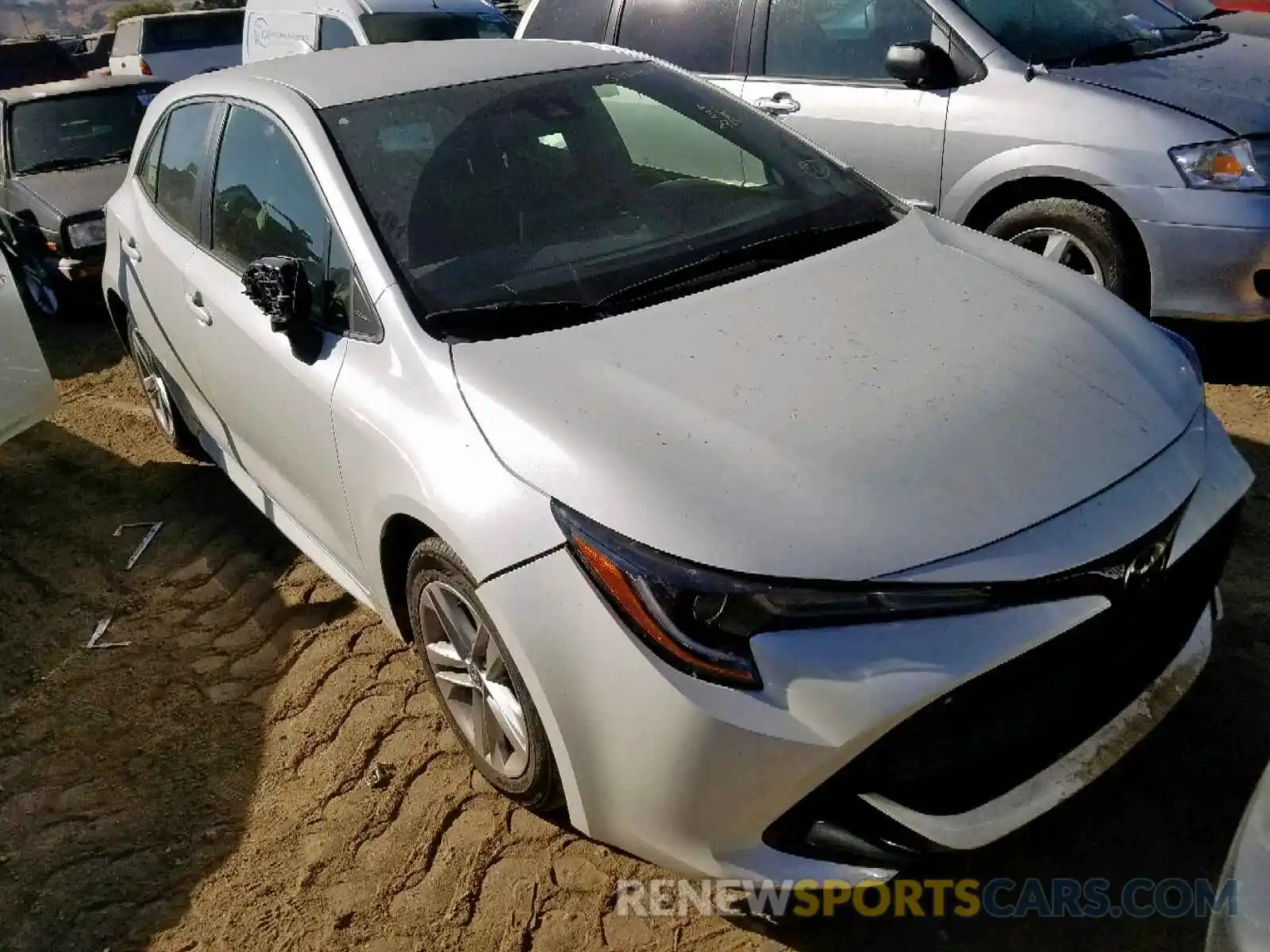 1 Photograph of a damaged car JTNK4RBE4K3007976 TOYOTA COROLLA 2019