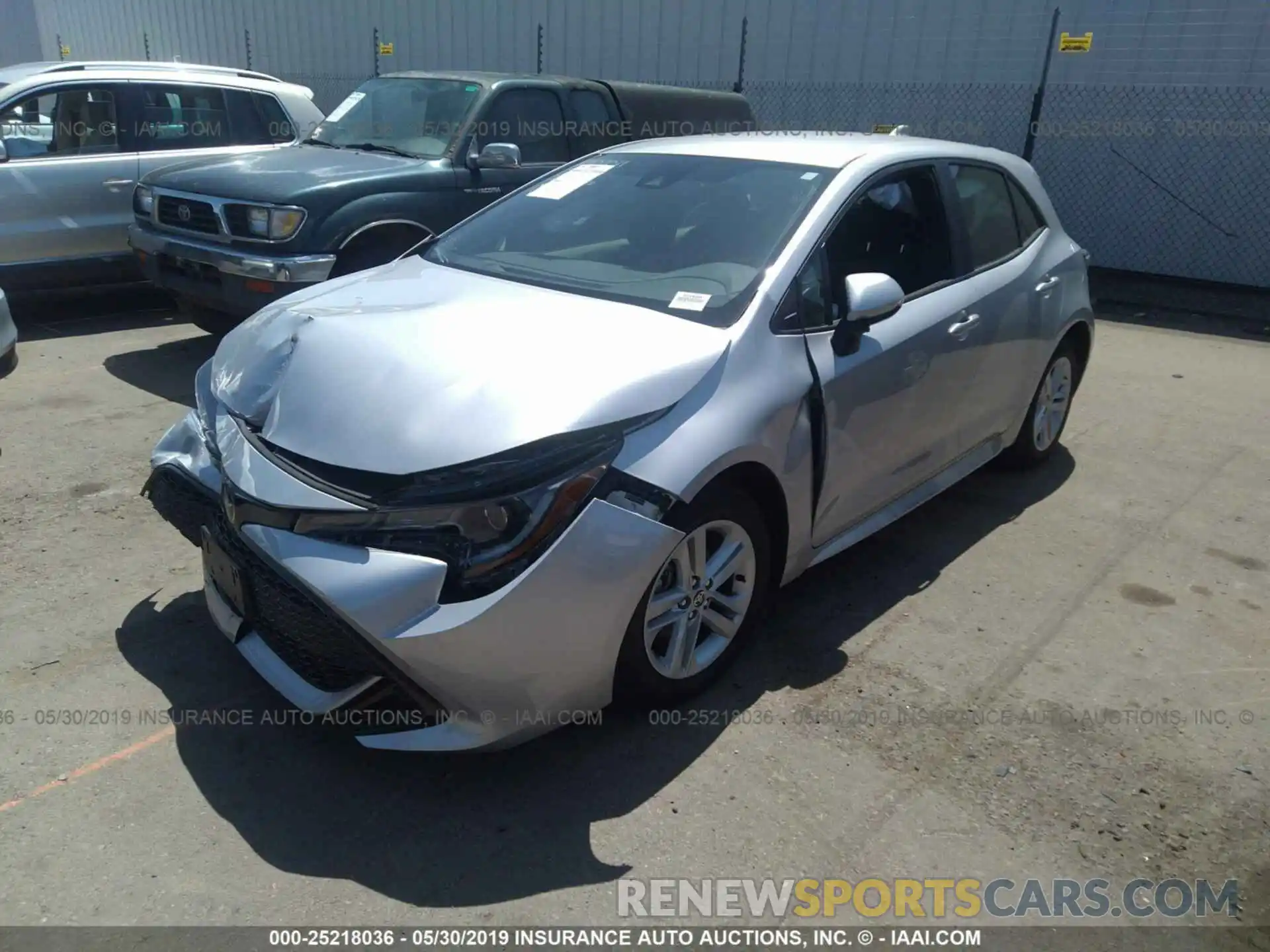 2 Photograph of a damaged car JTNK4RBE4K3007993 TOYOTA COROLLA 2019