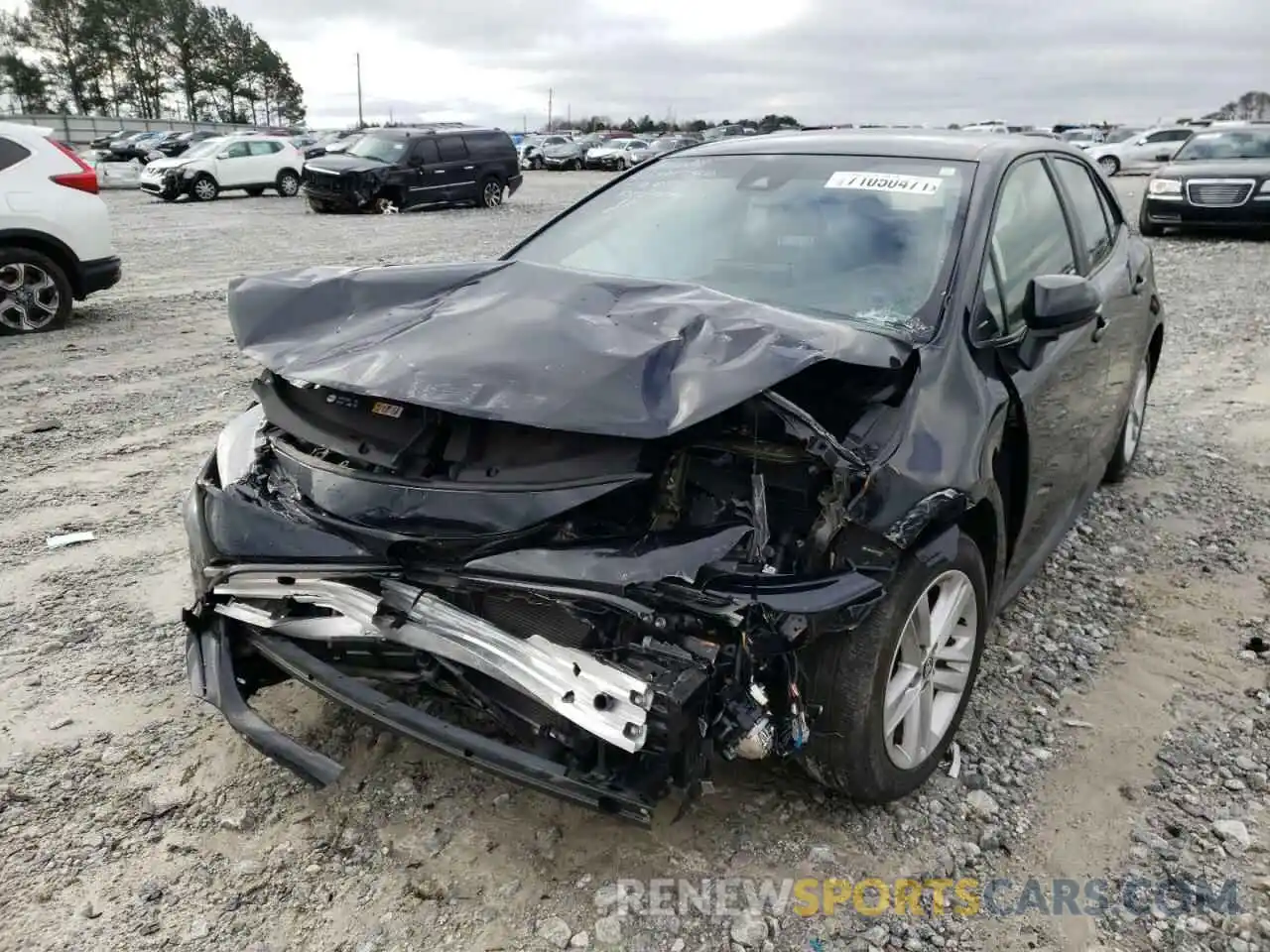 2 Photograph of a damaged car JTNK4RBE4K3010974 TOYOTA COROLLA 2019