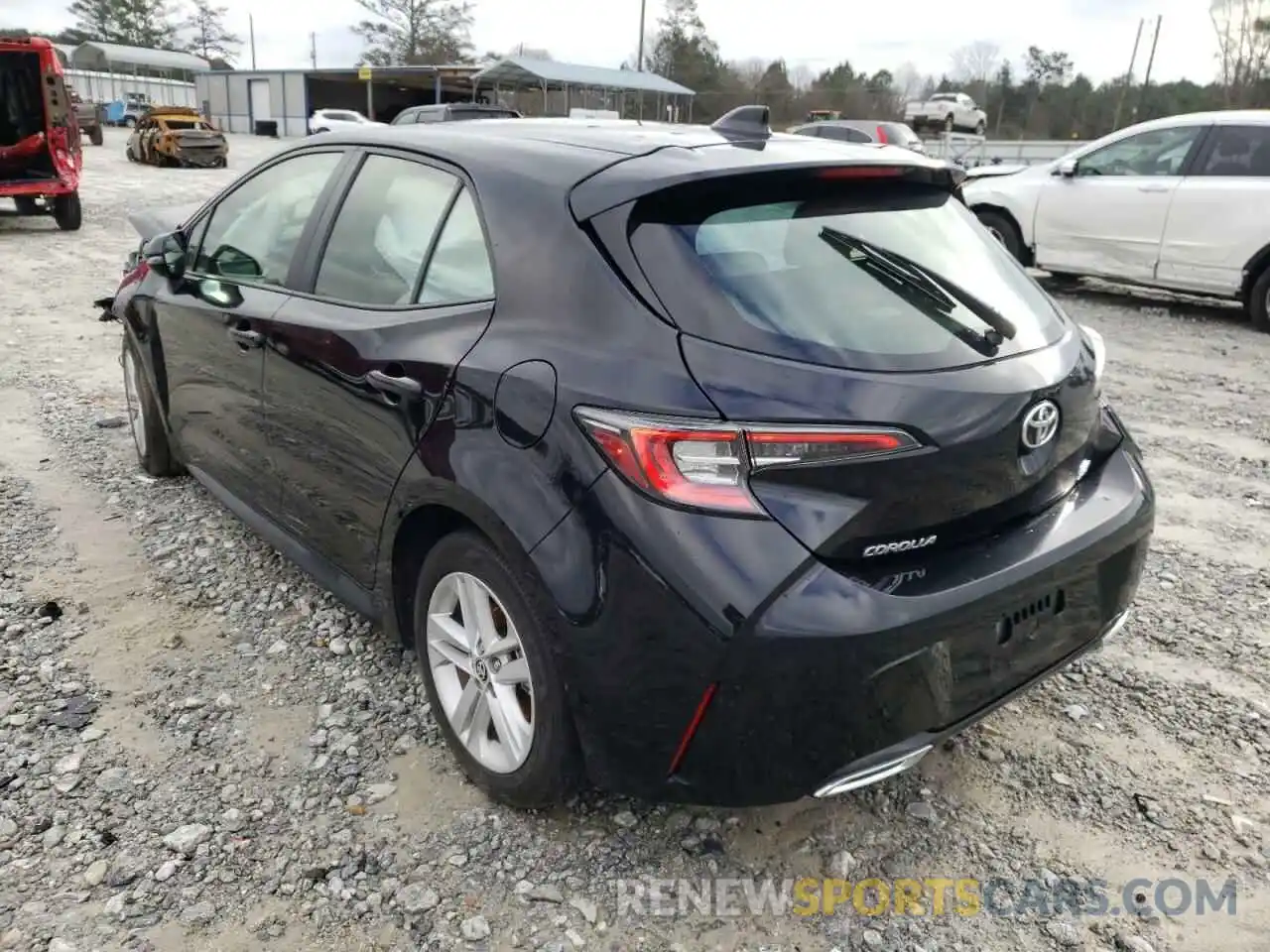 3 Photograph of a damaged car JTNK4RBE4K3010974 TOYOTA COROLLA 2019