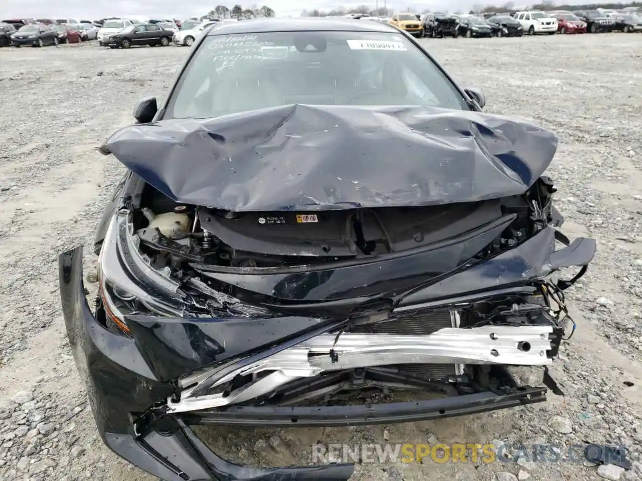 9 Photograph of a damaged car JTNK4RBE4K3010974 TOYOTA COROLLA 2019