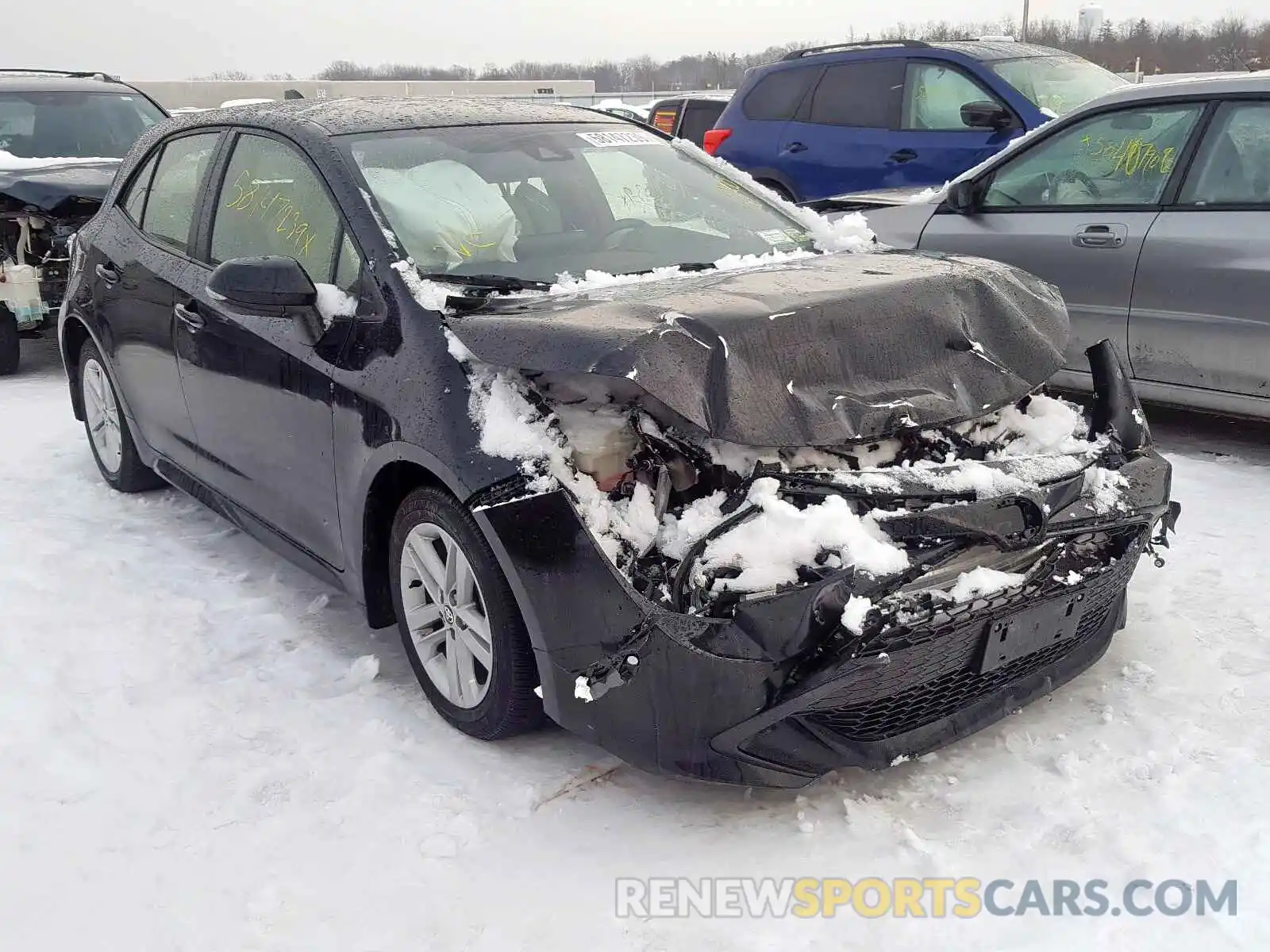 1 Photograph of a damaged car JTNK4RBE4K3010991 TOYOTA COROLLA 2019