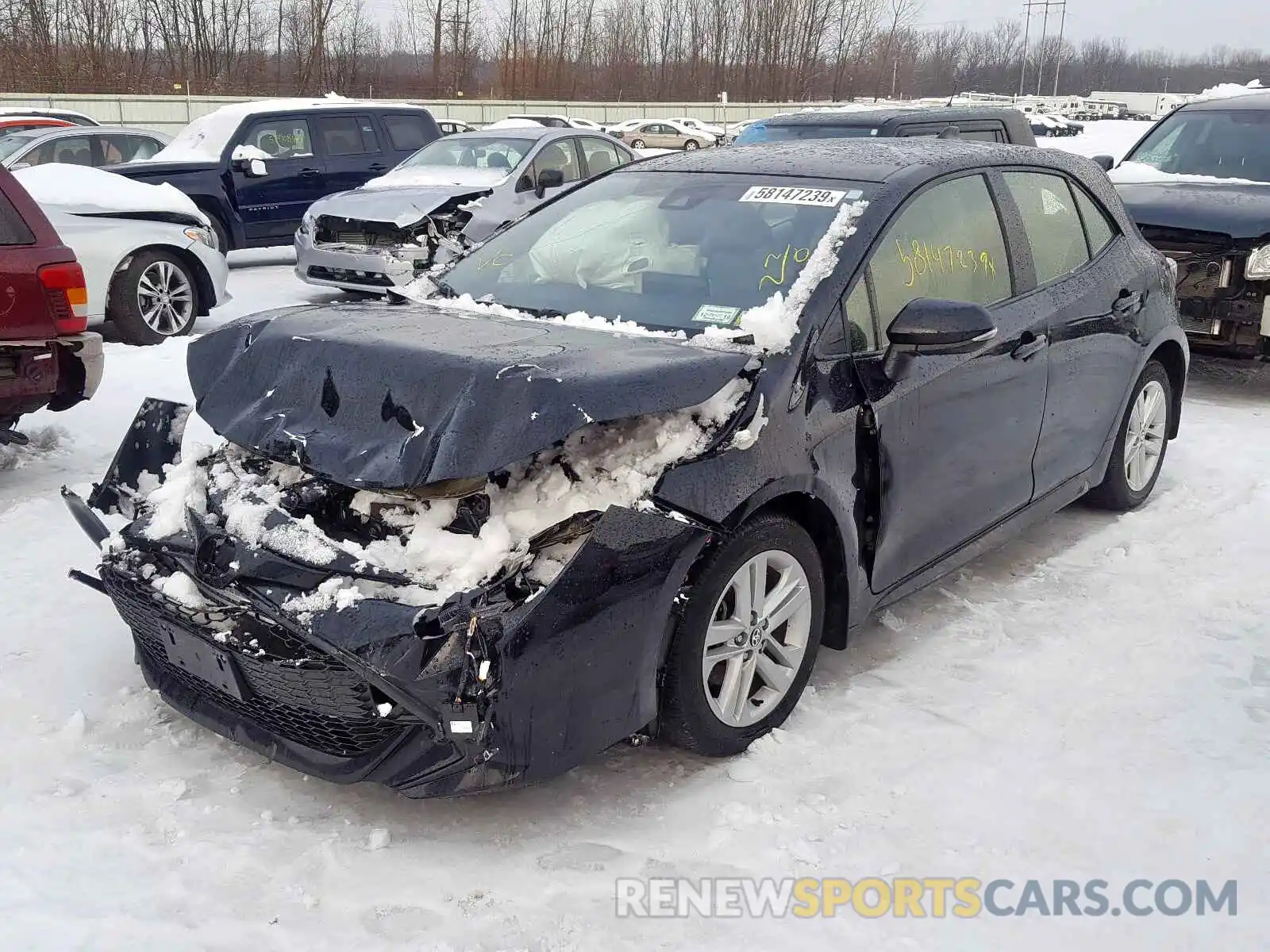 2 Photograph of a damaged car JTNK4RBE4K3010991 TOYOTA COROLLA 2019