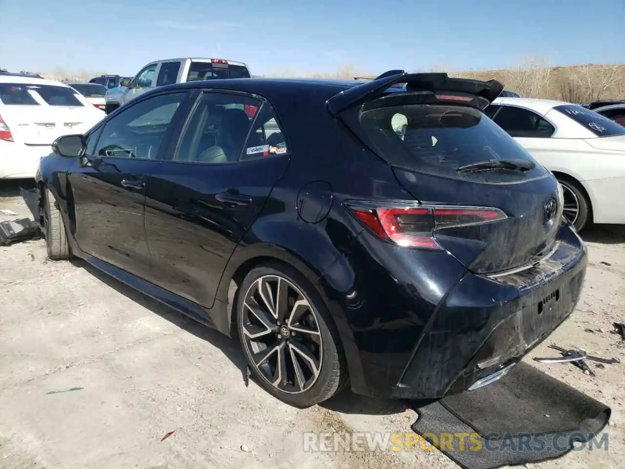 3 Photograph of a damaged car JTNK4RBE4K3011025 TOYOTA COROLLA 2019