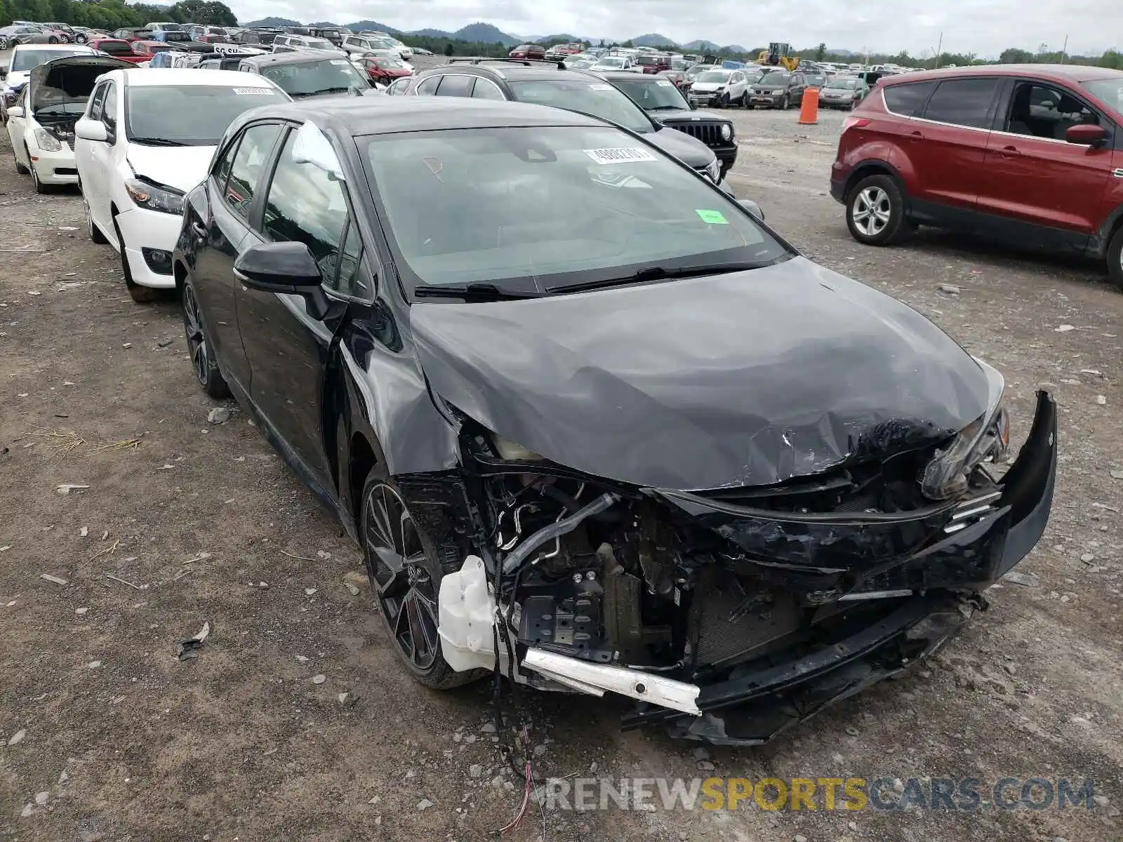 1 Photograph of a damaged car JTNK4RBE4K3011624 TOYOTA COROLLA 2019