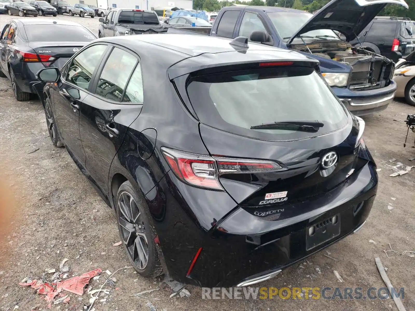 3 Photograph of a damaged car JTNK4RBE4K3011624 TOYOTA COROLLA 2019