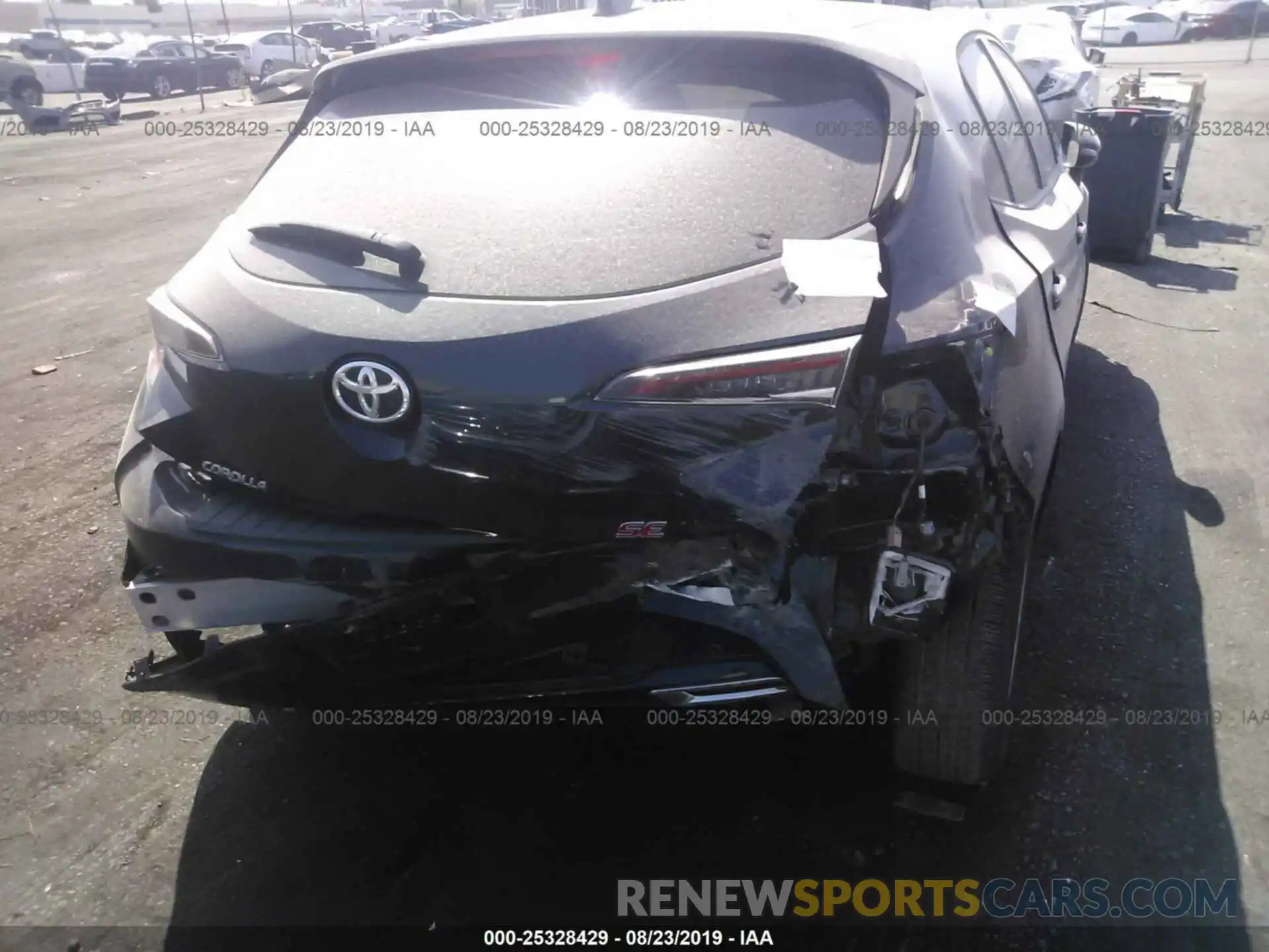 6 Photograph of a damaged car JTNK4RBE4K3016208 TOYOTA COROLLA 2019