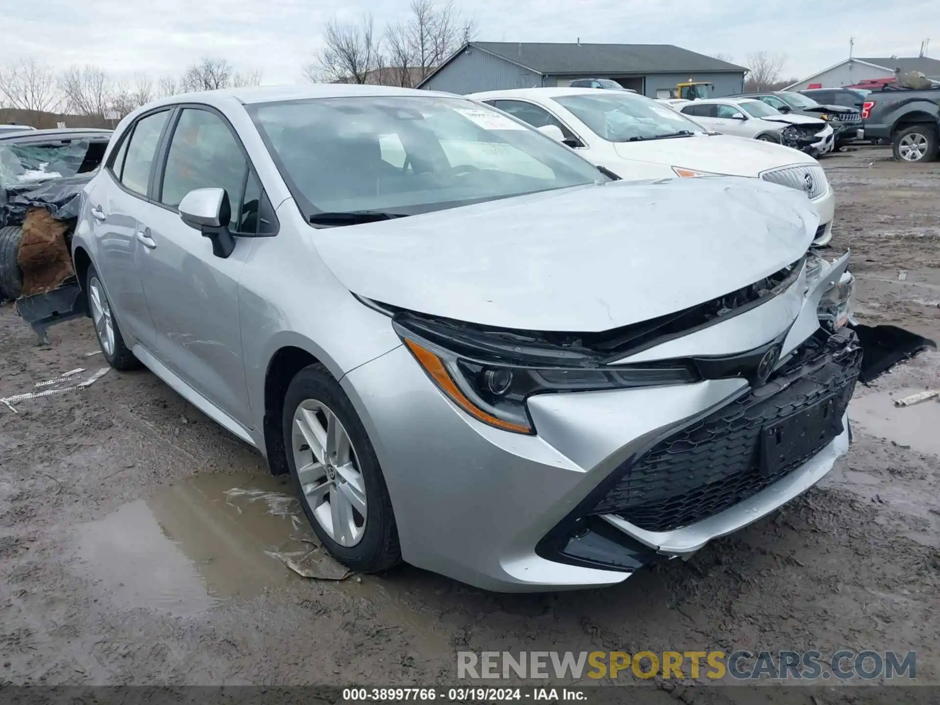 1 Photograph of a damaged car JTNK4RBE4K3017598 TOYOTA COROLLA 2019