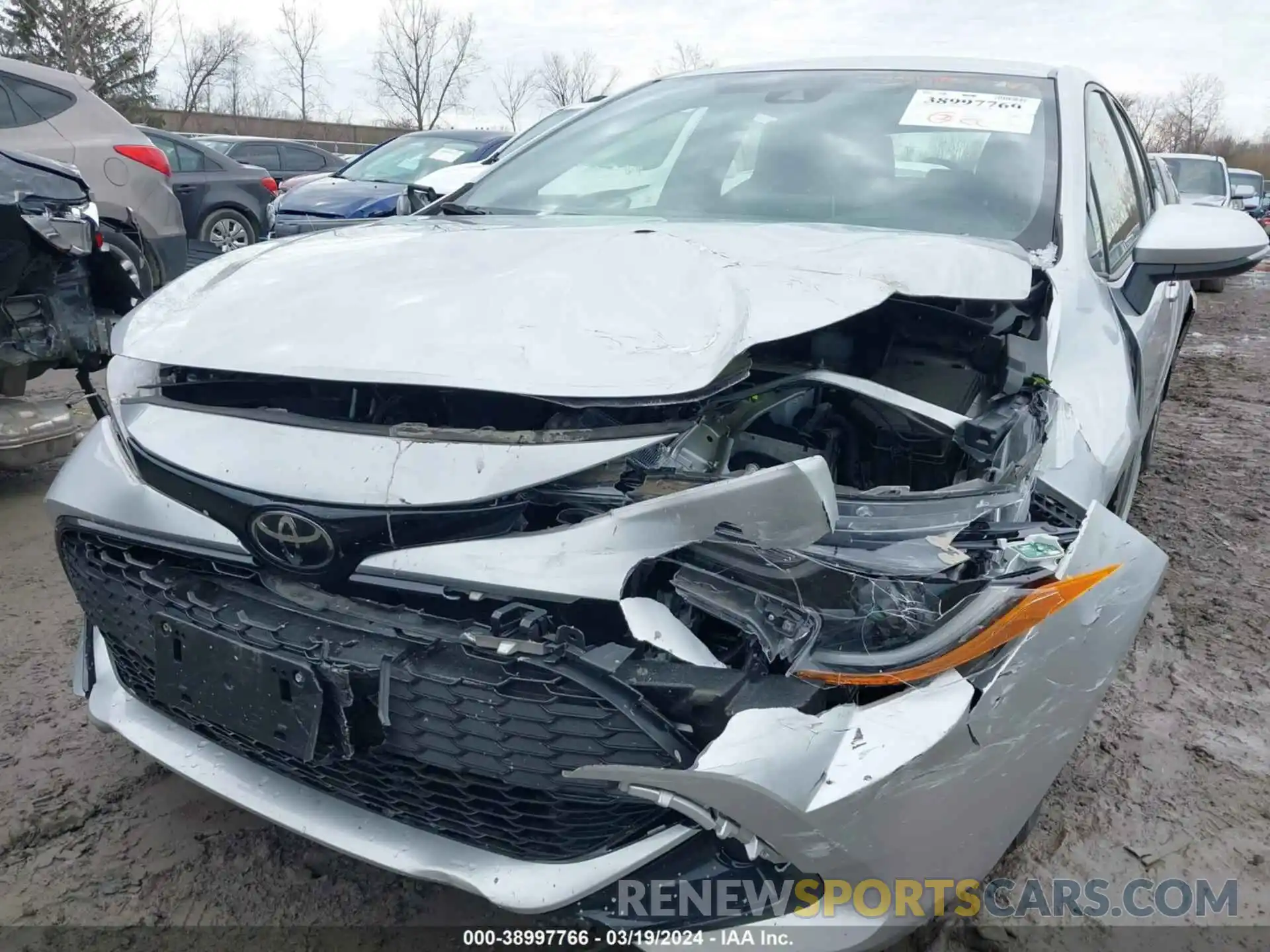 6 Photograph of a damaged car JTNK4RBE4K3017598 TOYOTA COROLLA 2019