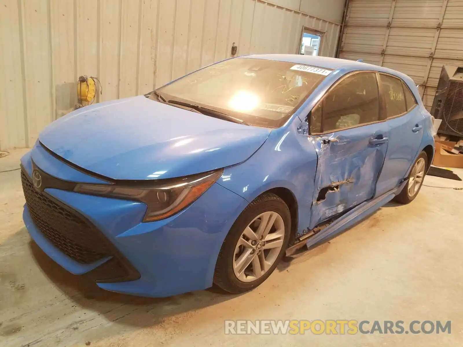 2 Photograph of a damaged car JTNK4RBE4K3017830 TOYOTA COROLLA 2019