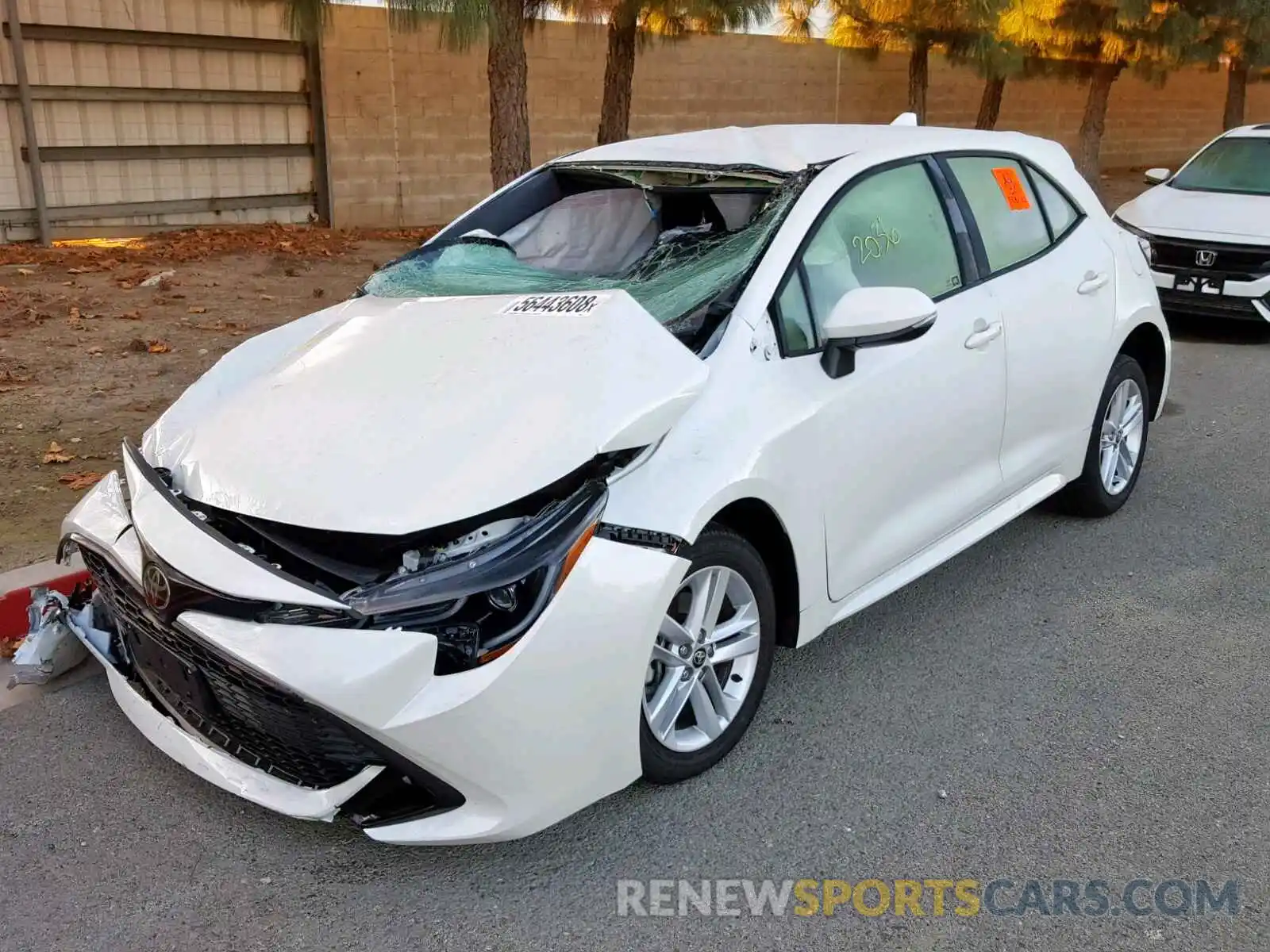 2 Photograph of a damaged car JTNK4RBE4K3018251 TOYOTA COROLLA 2019