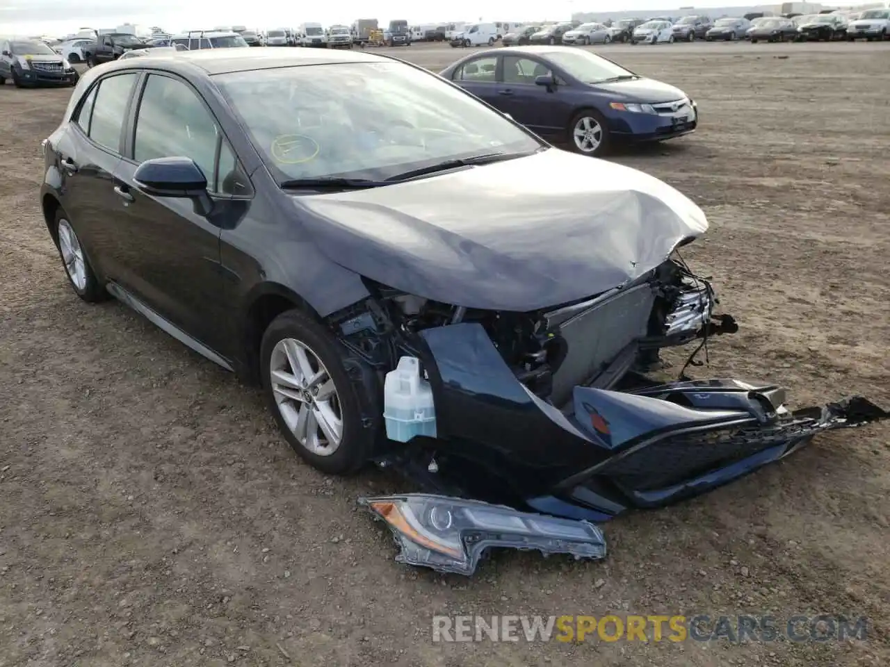 1 Photograph of a damaged car JTNK4RBE4K3018315 TOYOTA COROLLA 2019