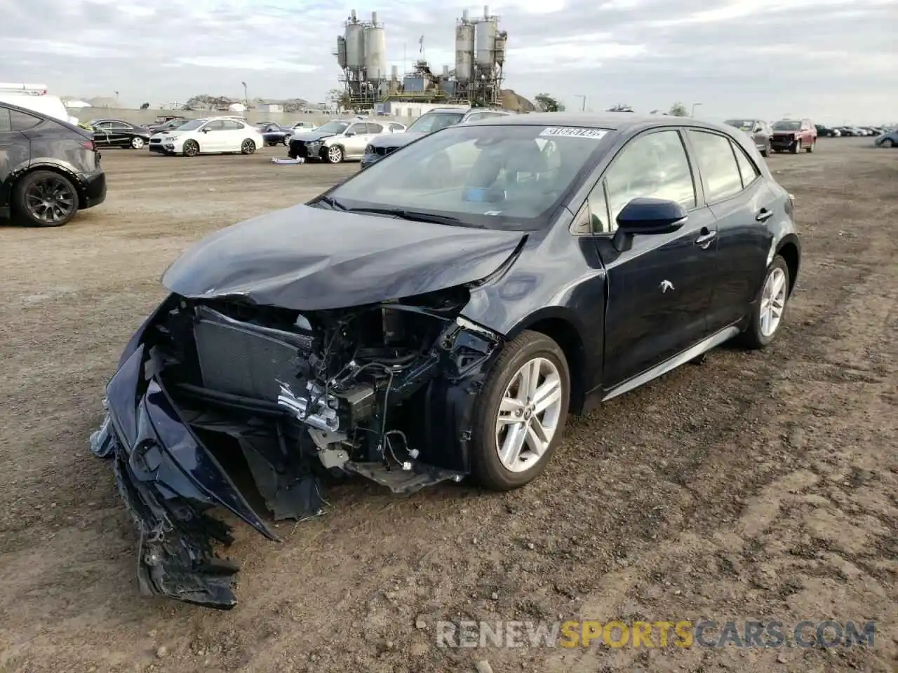 2 Photograph of a damaged car JTNK4RBE4K3018315 TOYOTA COROLLA 2019