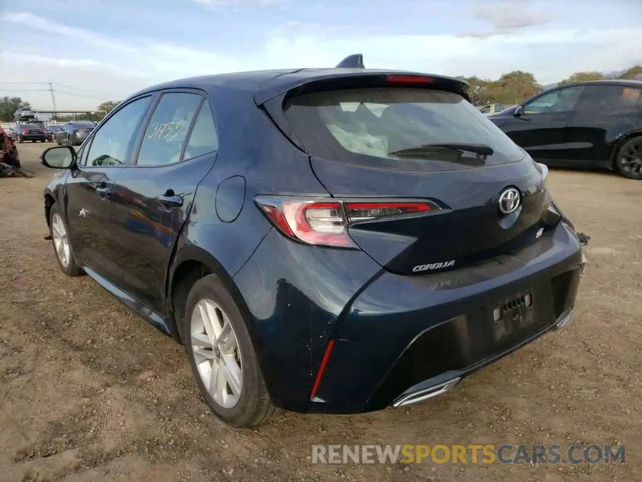 3 Photograph of a damaged car JTNK4RBE4K3018315 TOYOTA COROLLA 2019