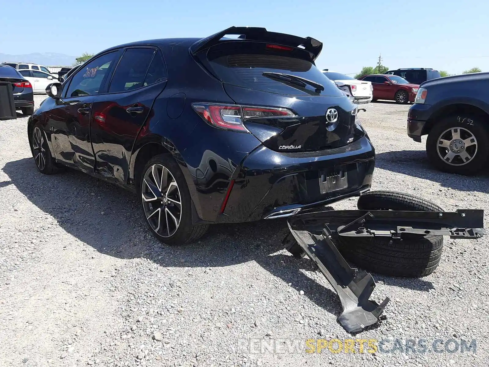 3 Photograph of a damaged car JTNK4RBE4K3018329 TOYOTA COROLLA 2019