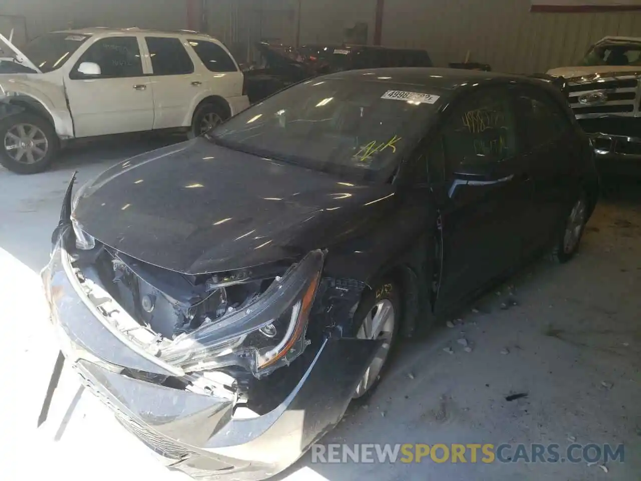 2 Photograph of a damaged car JTNK4RBE4K3018587 TOYOTA COROLLA 2019