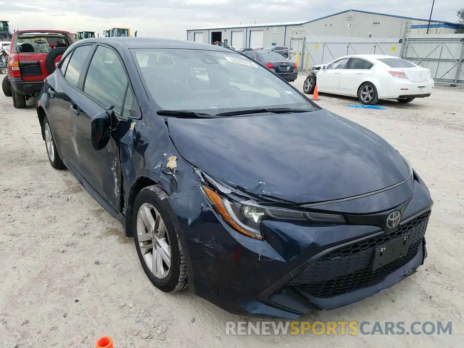 1 Photograph of a damaged car JTNK4RBE4K3021439 TOYOTA COROLLA 2019