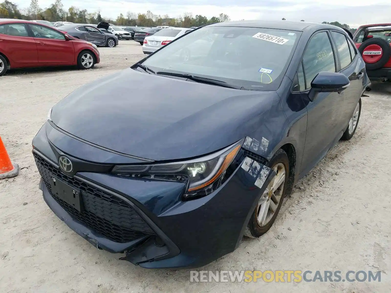 2 Photograph of a damaged car JTNK4RBE4K3021439 TOYOTA COROLLA 2019