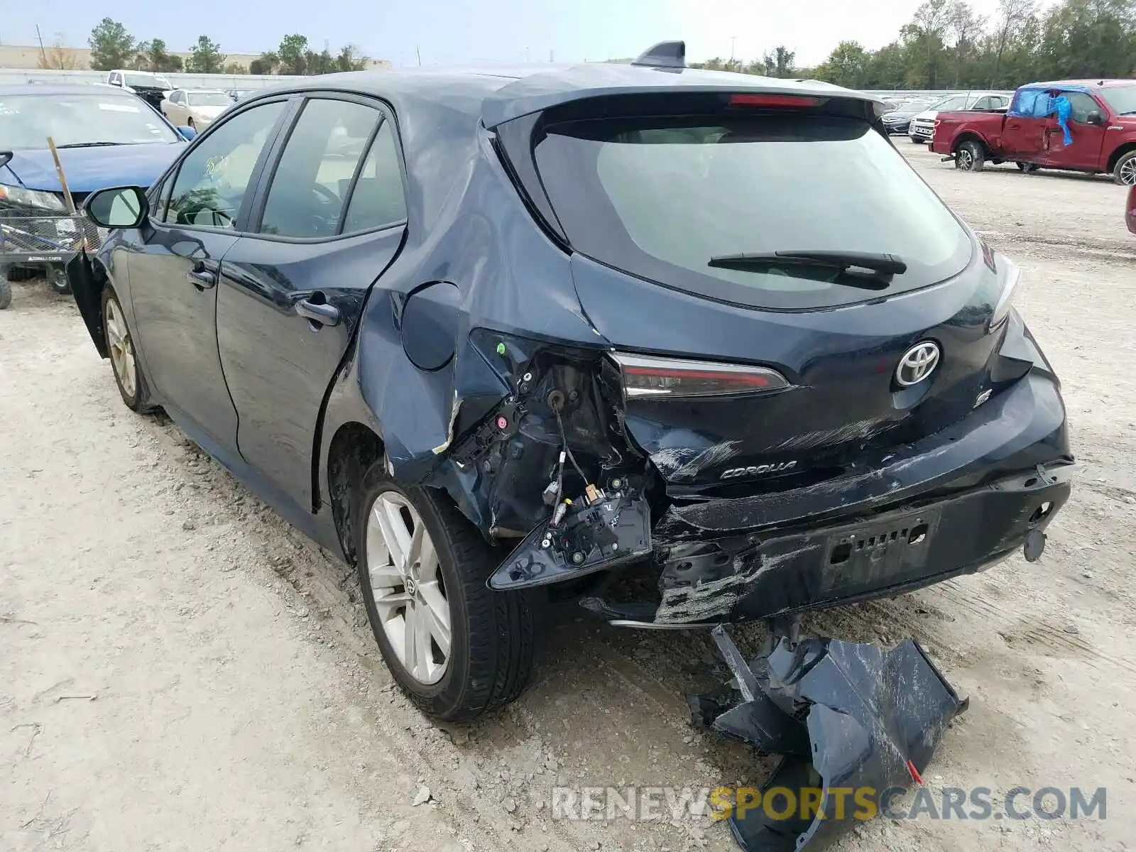 3 Photograph of a damaged car JTNK4RBE4K3021439 TOYOTA COROLLA 2019