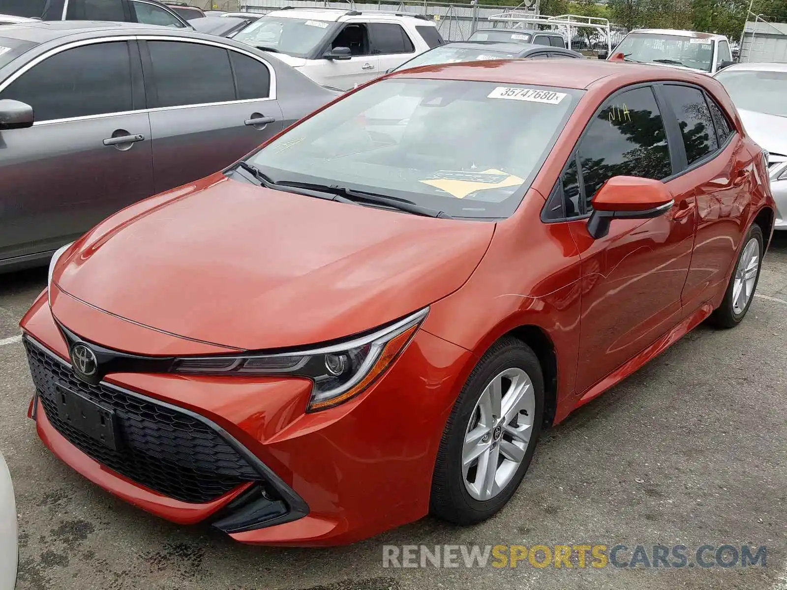 2 Photograph of a damaged car JTNK4RBE4K3024504 TOYOTA COROLLA 2019