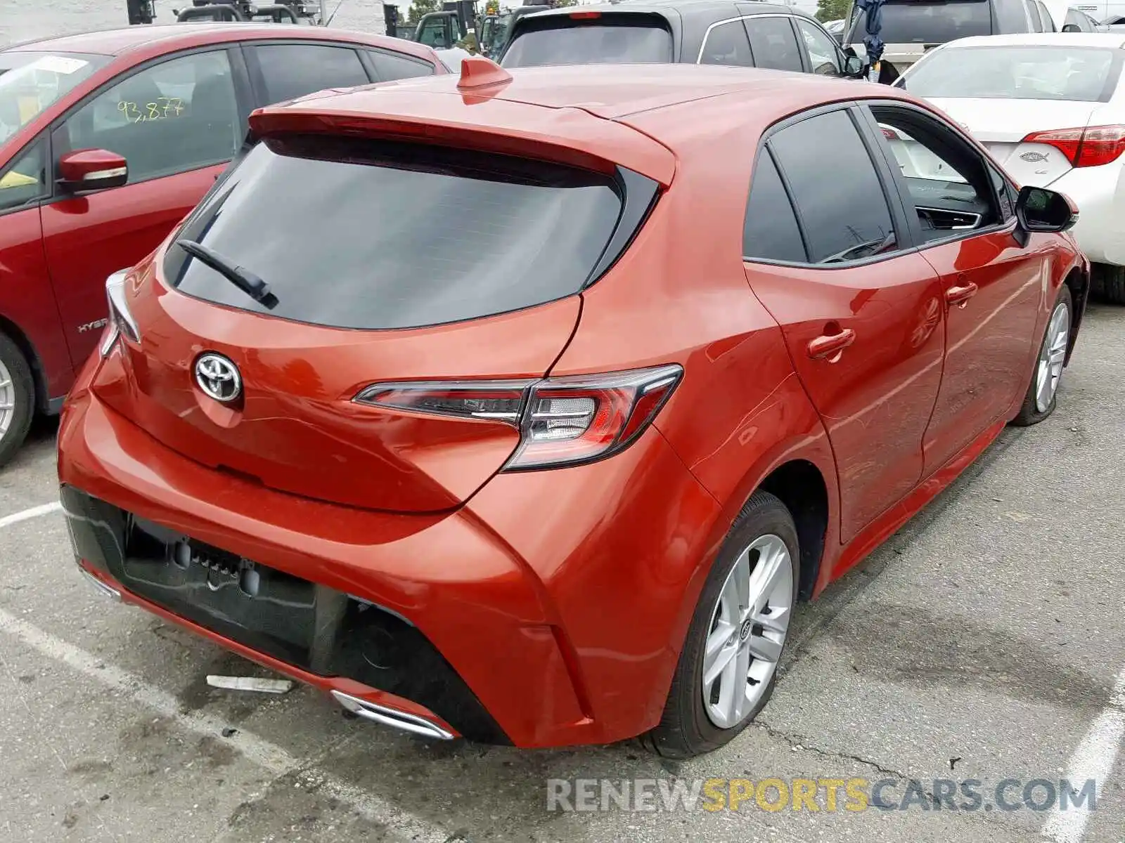 4 Photograph of a damaged car JTNK4RBE4K3024504 TOYOTA COROLLA 2019