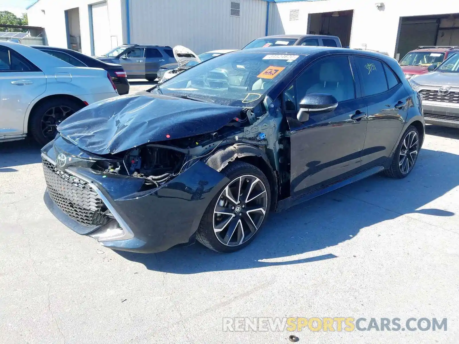 2 Photograph of a damaged car JTNK4RBE4K3026088 TOYOTA COROLLA 2019