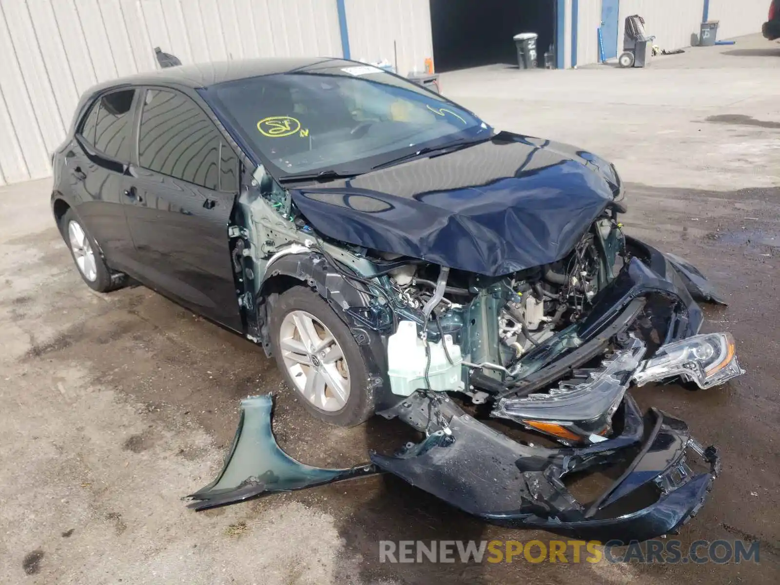 1 Photograph of a damaged car JTNK4RBE4K3027354 TOYOTA COROLLA 2019